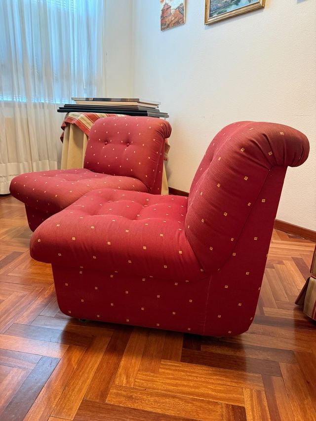 2 Sillones de salón tela, 60 euros los dos, uno 40