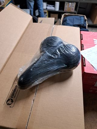 SELLA CICLO OLANDA CITY BIKE NERA CON MOLLE