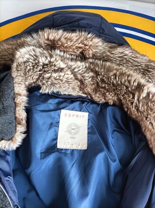 Chaqueta Esprit azul con capucha
