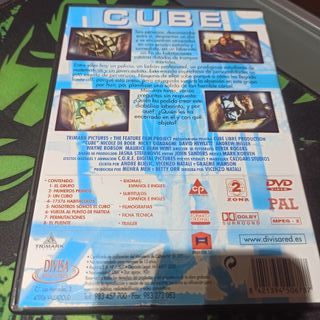 DVD Cube Suspense Terror Thriller Español Ingles