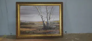 Pintura al óleo paisaje natural