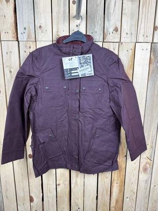 CHAQUETA T-L DE MOTO MUJER GARIBALDI BURDEOS 