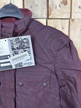CHAQUETA T-L DE MOTO MUJER GARIBALDI BURDEOS 