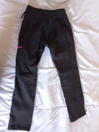 Pantalón niña trekking gris y rosa