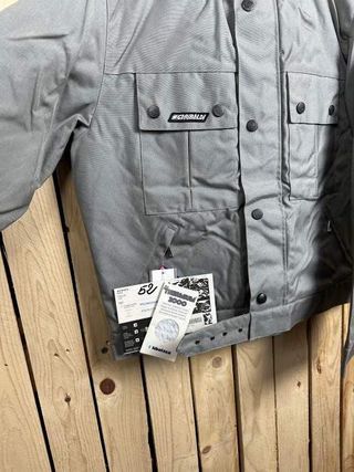 CHAQUETA T-L MOTO GARIBALDE GRIS IMPERMEBLE 