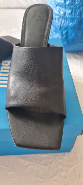 Sandalias de piel H&M negras