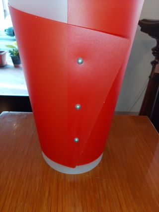 Lampada Slamp arancio e bianca