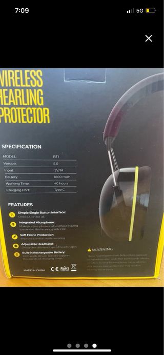 Cascos Seguridad Bluetooth 5.0