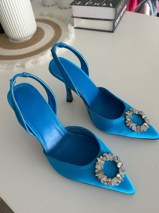 Zapatos ASOS joya azul y plateado