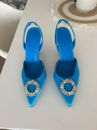 Zapatos ASOS joya azul y plateado