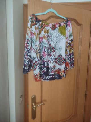 Blusa Desigual Talla Única Estampada