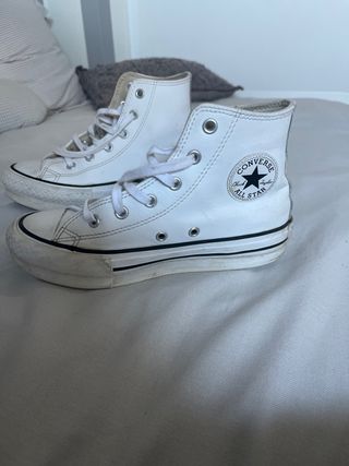 Zapatos Converse Blancos Niña