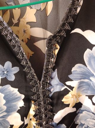 Vestido largo estampado floral