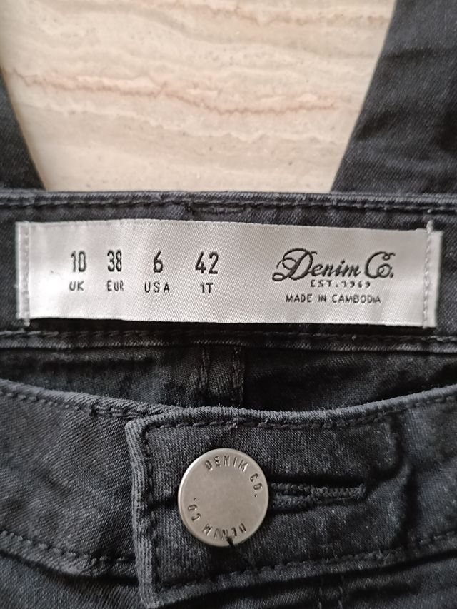Pantalones talla 38 vaqueros pitillo elásticos