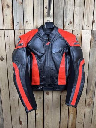 CHAQUETA T-L DE MOTO COMPETICION GARIBALDI ROJO 