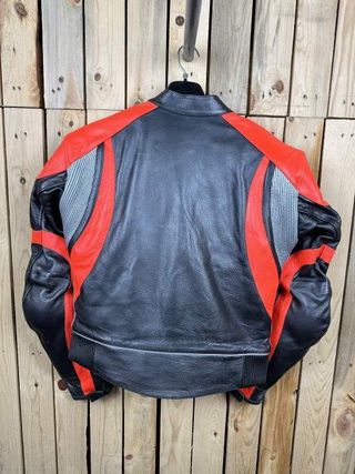 CHAQUETA T-L DE MOTO COMPETICION GARIBALDI ROJO 