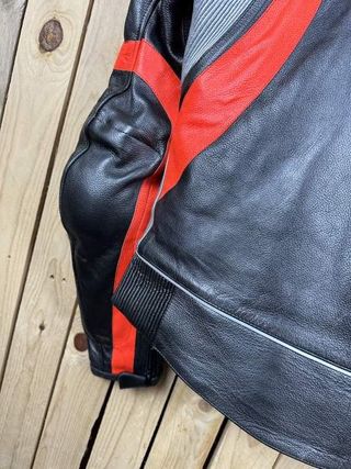CHAQUETA T-L DE MOTO COMPETICION GARIBALDI ROJO 