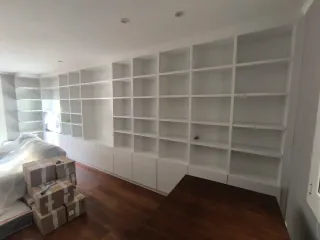 Instalación de suelo de parquet