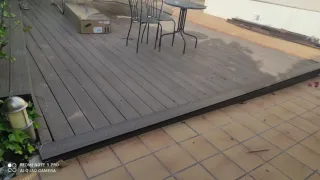 Instalación de suelo de parquet