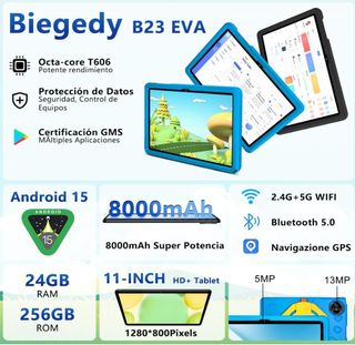 Tablet 11 Android 15 24GB RAM+256GB