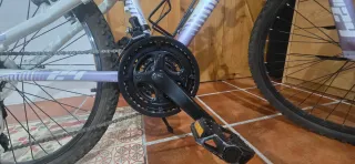 Bicicleta Monty Blanca y Morada