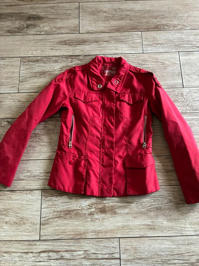 Impermeabile rosso foderato taglia M
