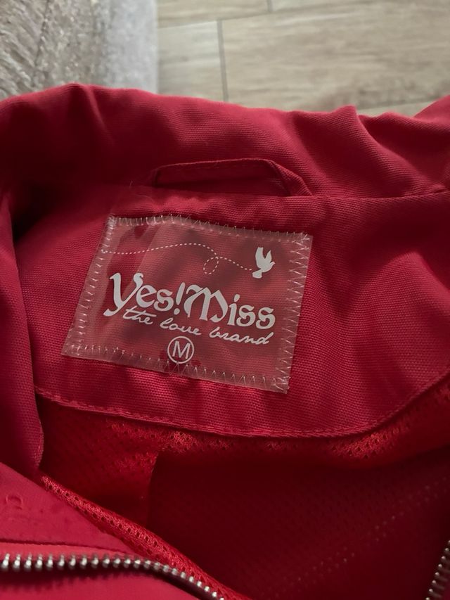 Impermeabile rosso foderato taglia M