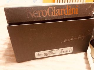 Sandali Nero Giardini Nero/Oro