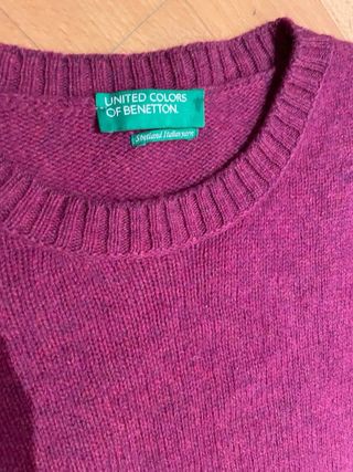 Maglione donna Benetton in lana Shetland tg. M