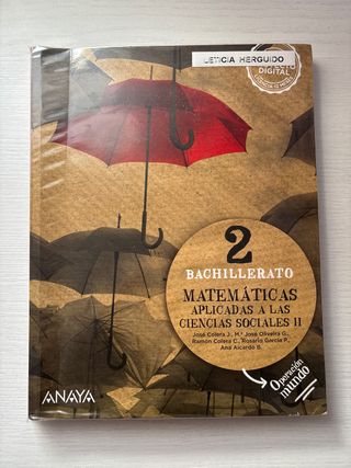 Matemáticas aplicadas a las CCSS II ANAYA 2Bach