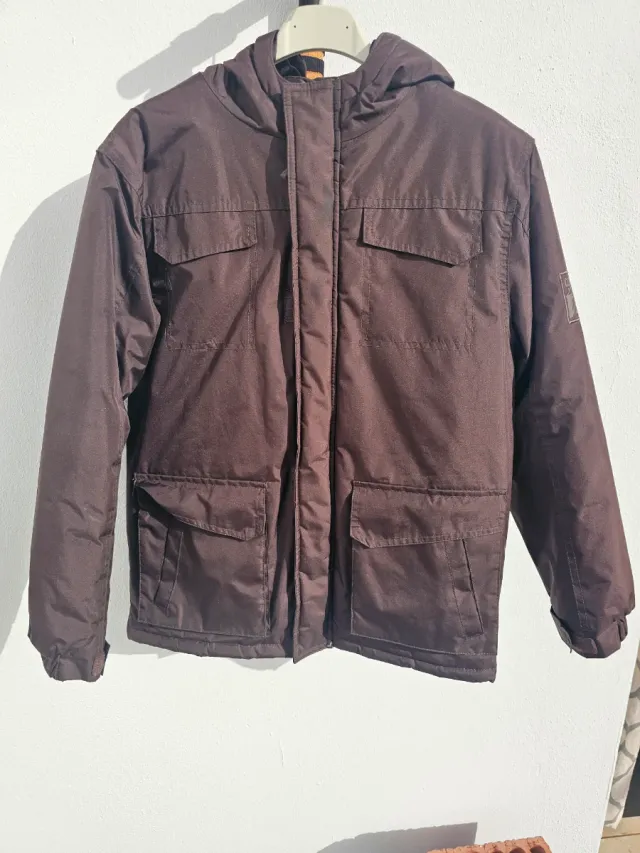 Abrigo Tex Kids niño 11-12 años marrón con capucha