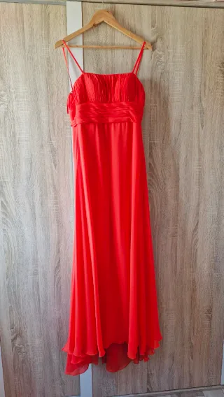 Vestido fiesta rojo tirantes M
