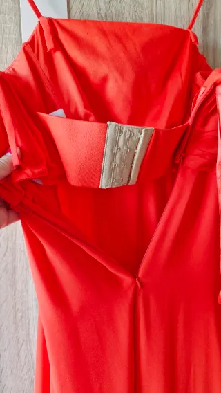 Vestido fiesta rojo tirantes M