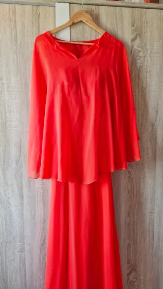 Vestido fiesta rojo tirantes M