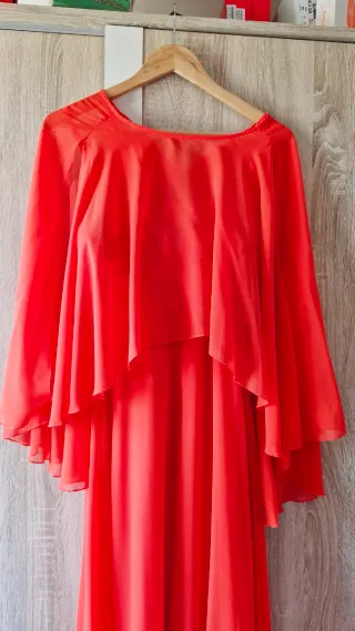 Vestido fiesta rojo tirantes M