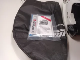 Casco de moto blanco Nolan n91 evo.