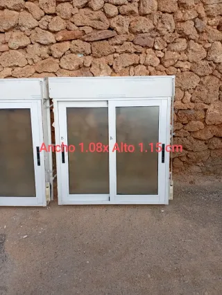 Ventanas aluminio corredera blanca

