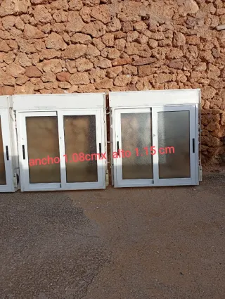 Ventanas aluminio corredera blanca


