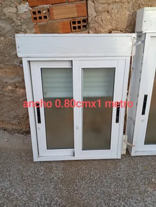 Ventanas aluminio corredera blanca


