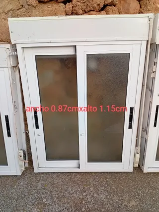 Ventanas aluminio corredera blanca

