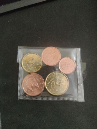 Lote 5 monedas de Céntimos España 2024