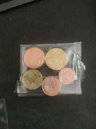 Lote 5 monedas de Céntimos España 2024