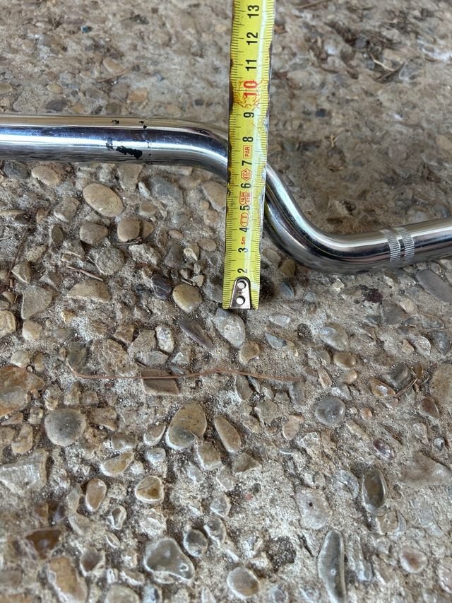 Manillar moto 22mm cromado