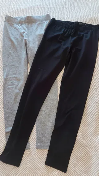 Lote 2 Mallas Lefties y Shein Talla XS Gris y Negr