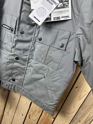 CHAQUETA T-M MOTO GARIBALDE GRIS IMPERMEBLE 