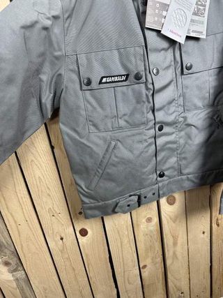 CHAQUETA T-M MOTO GARIBALDE GRIS IMPERMEBLE 