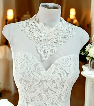 Vestido Blanco Encaje Novia Disfraz Teatro