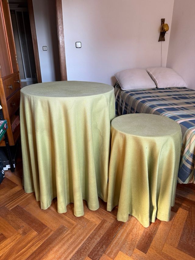 Mesas camilla. diámetro 60 cm y 40 cm