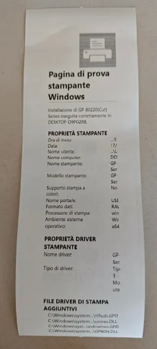 Stampante Termica 80 mm Gprinter - GP-80220II