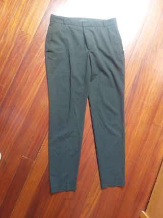 Pantalón Zara Talla M Mujer Negro
